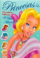 Princesas - A Bela Adormecida com adesivos brilhantes 