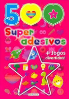 500 super adesivos rosa 