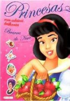 Princesas - Branca de Neve com adesivos brilhantes 