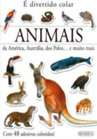 É divertido colar animais da América, Austrália, dos Polos.. 